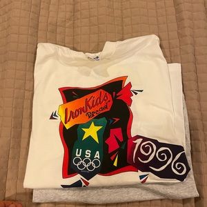 Vintage Iron Kids Bread 1996 Olumpics Tee